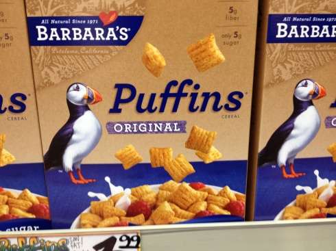 Puffin cereal from Trader Joe's